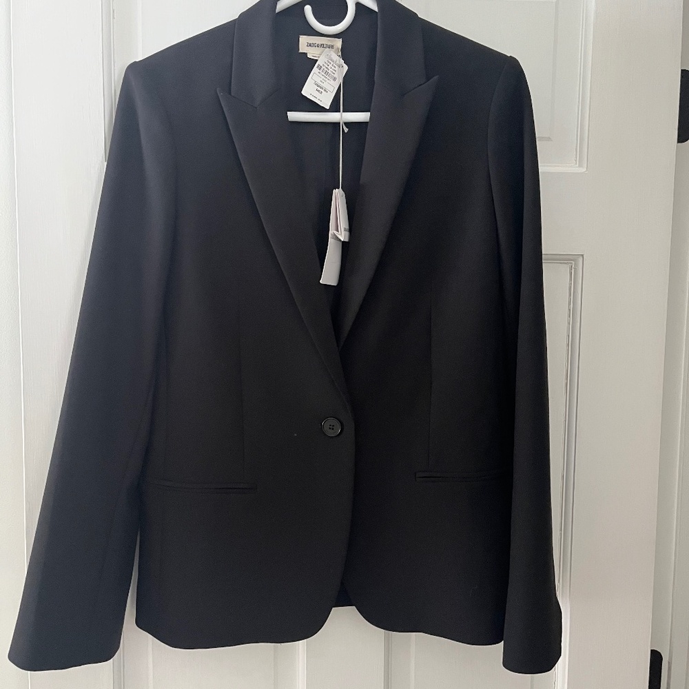 NWT Zadig & Voltaire Vedy Blazer with Slkull Detail